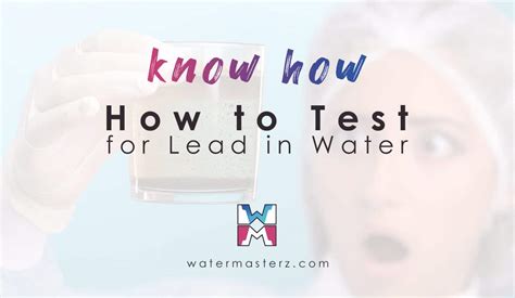 How long does it take to test for lead in water?